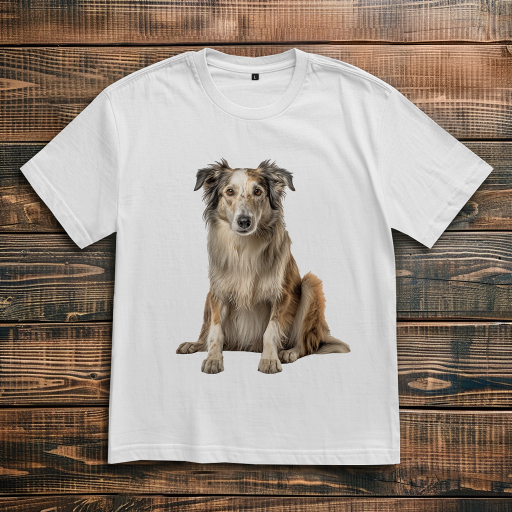 Oversize T-Shirt mit Motiv: Borzoi