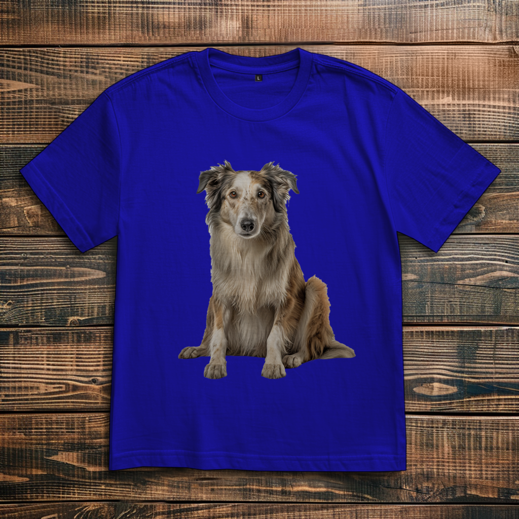 Oversize T-Shirt mit Motiv: Borzoi