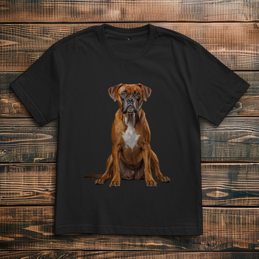 Oversize T-Shirt mit Motiv: Boxer