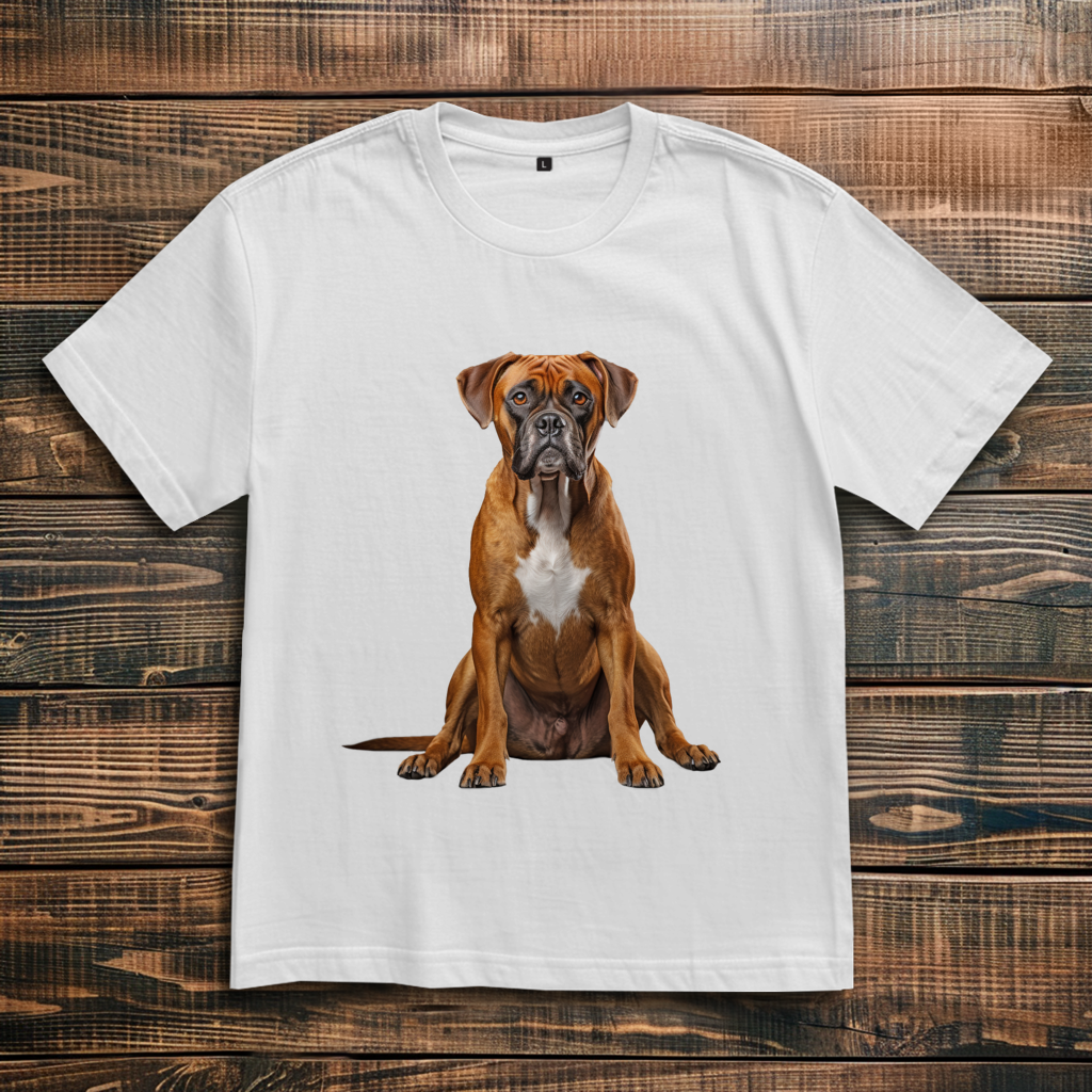 Oversize T-Shirt mit Motiv: Boxer