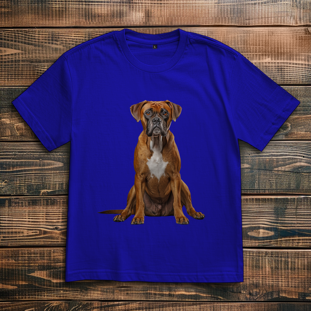 Oversize T-Shirt mit Motiv: Boxer