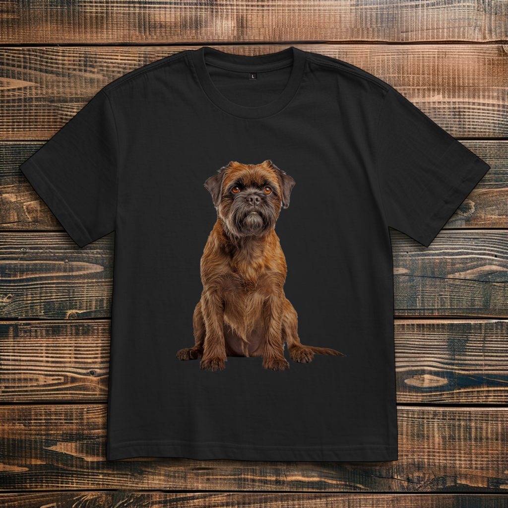 Oversize T-Shirt mit Motiv: Brussles-Griffon