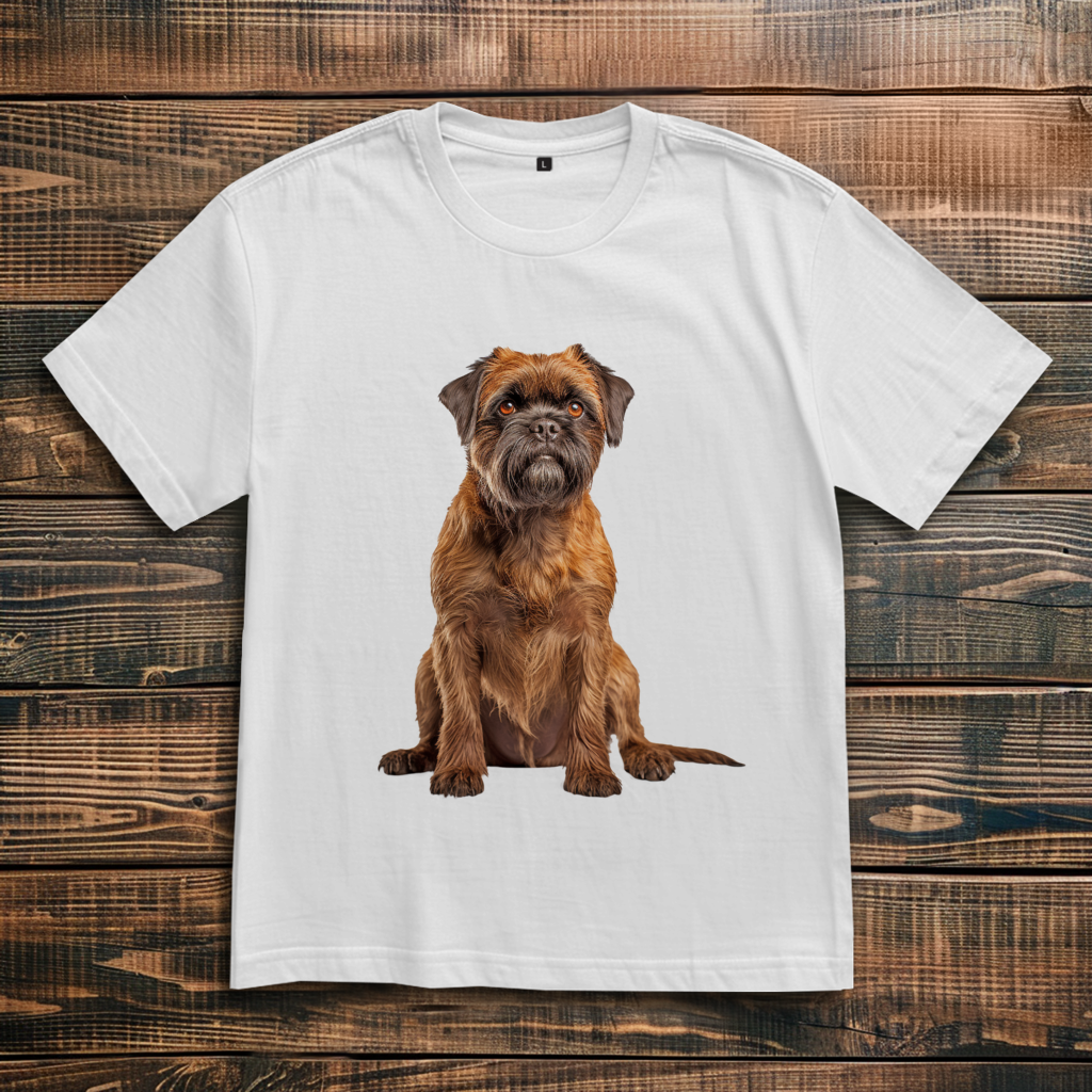 Oversize T-Shirt mit Motiv: Brussles-Griffon