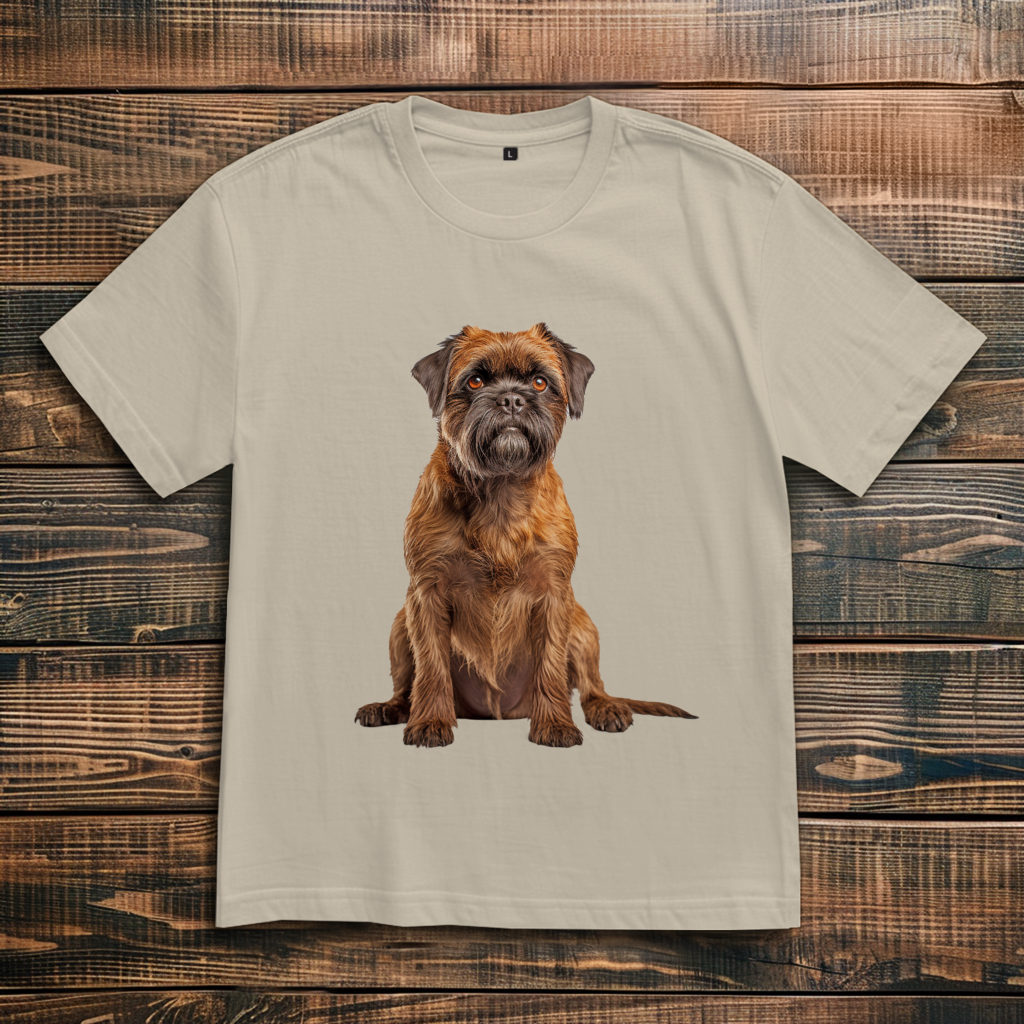 Oversize T-Shirt mit Motiv: Brussles-Griffon