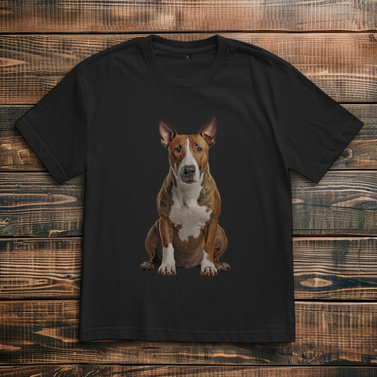 Oversize T-Shirt mit Motiv: Bull-Terrier