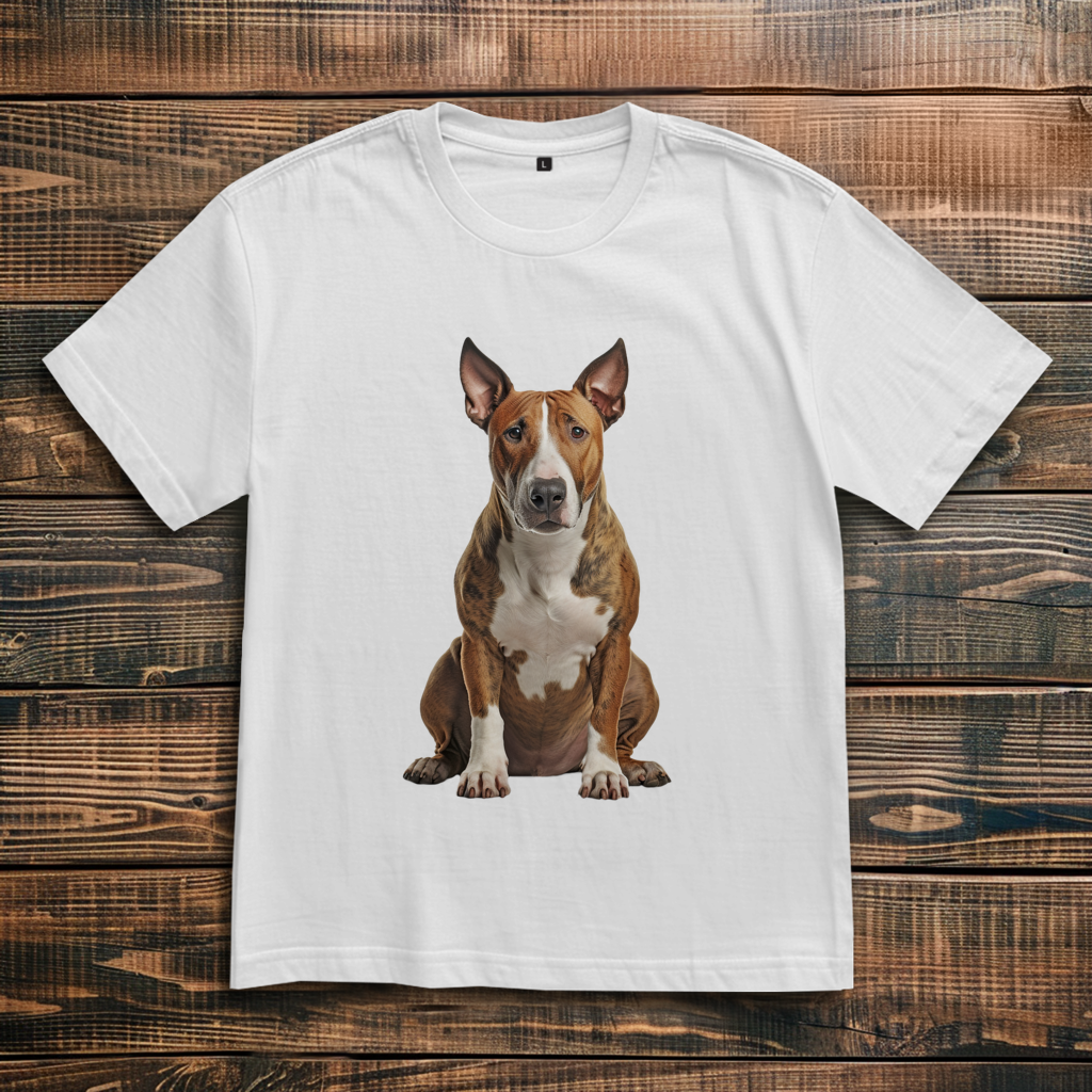 Oversize T-Shirt mit Motiv: Bull-Terrier