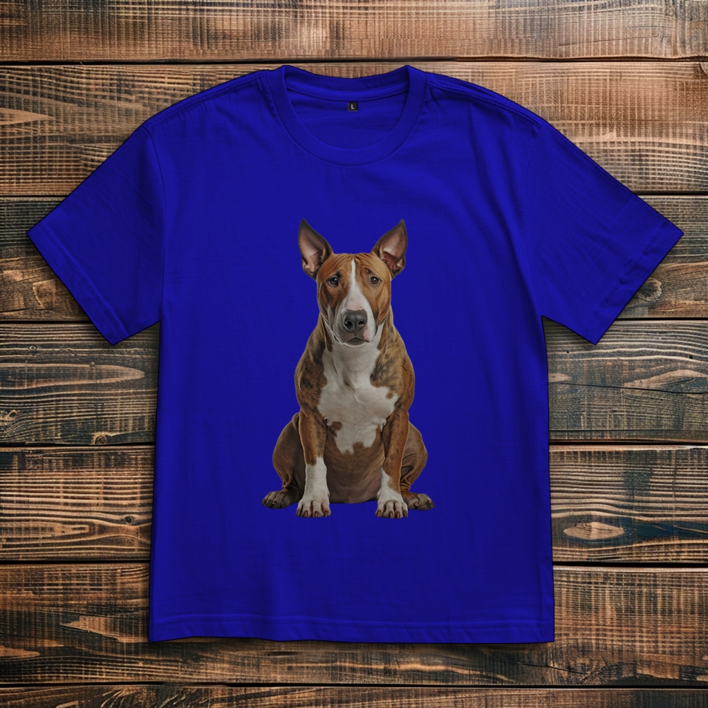 Oversize T-Shirt mit Motiv: Bull-Terrier