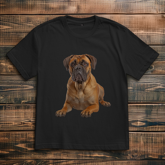 Oversize T-Shirt mit Motiv: Bullmastiff