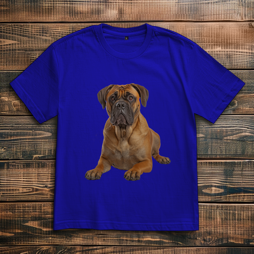 Oversize T-Shirt mit Motiv: Bullmastiff