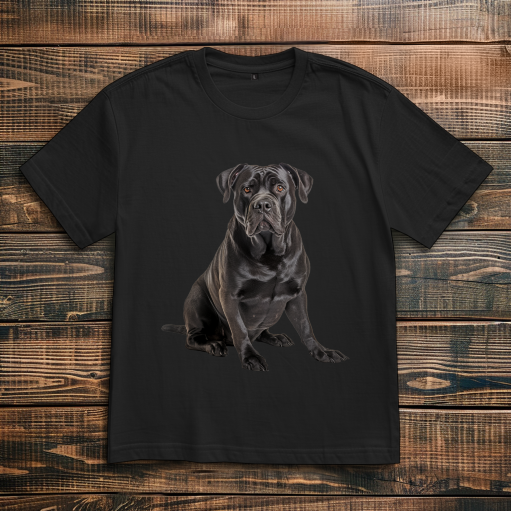 Oversize T-Shirt mit Motiv: Cane-Corso