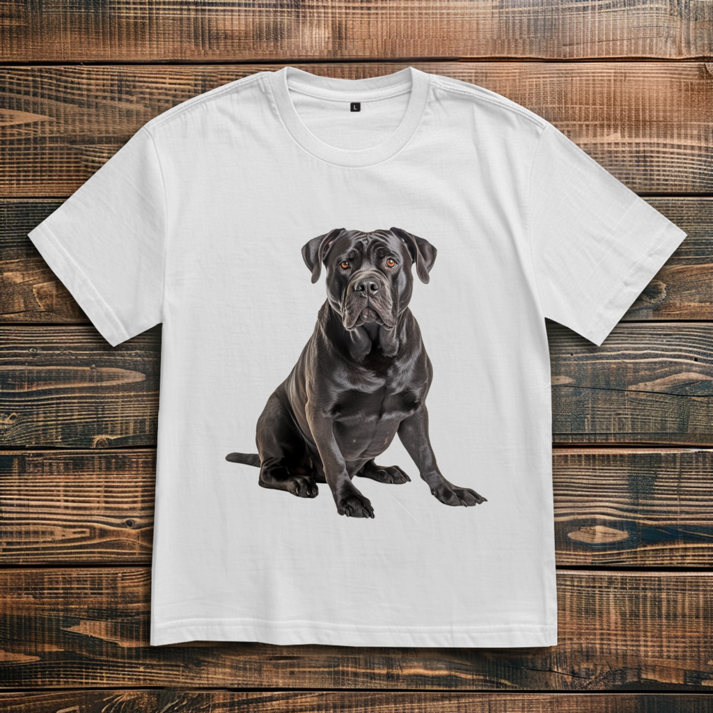 Oversize T-Shirt mit Motiv: Cane-Corso