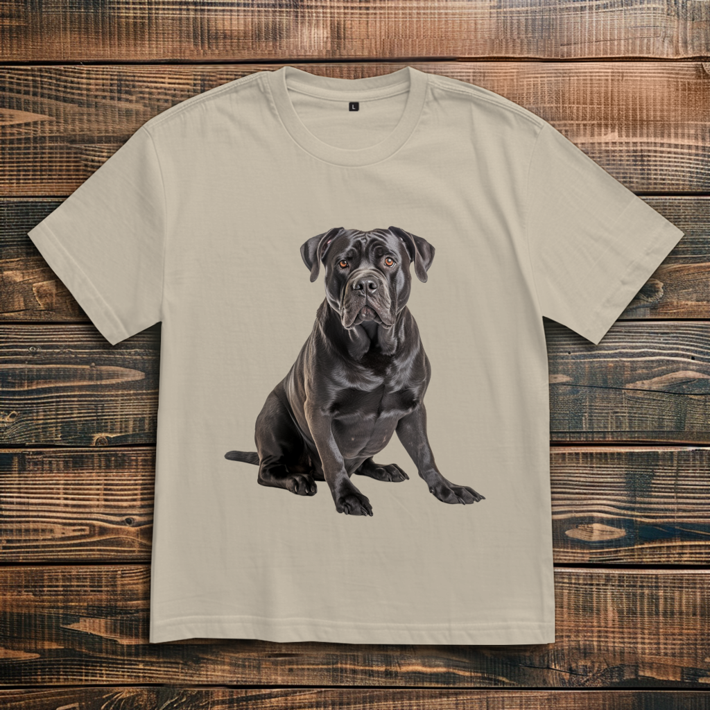 Oversize T-Shirt mit Motiv: Cane-Corso