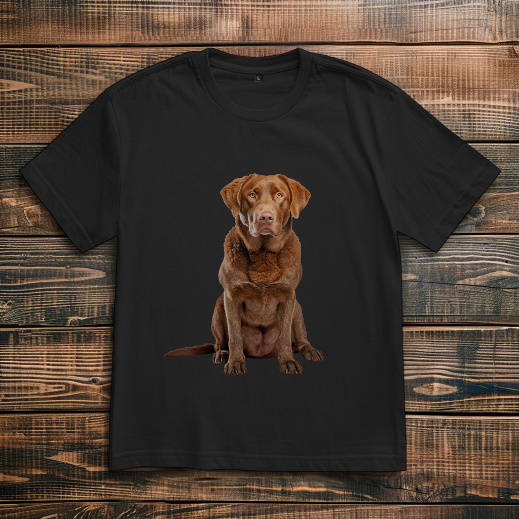 Oversize T-Shirt mit Motiv: Chesapeake-Bay-Retriever