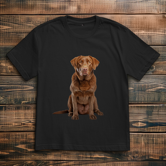 Oversize T-Shirt mit Motiv: Chesapeake-Bay-Retriever