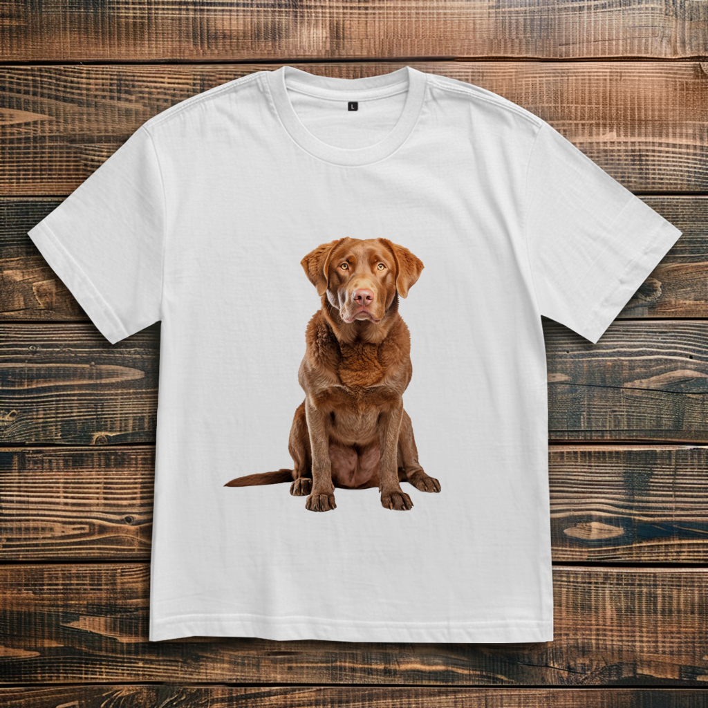 Oversize T-Shirt mit Motiv: Chesapeake-Bay-Retriever