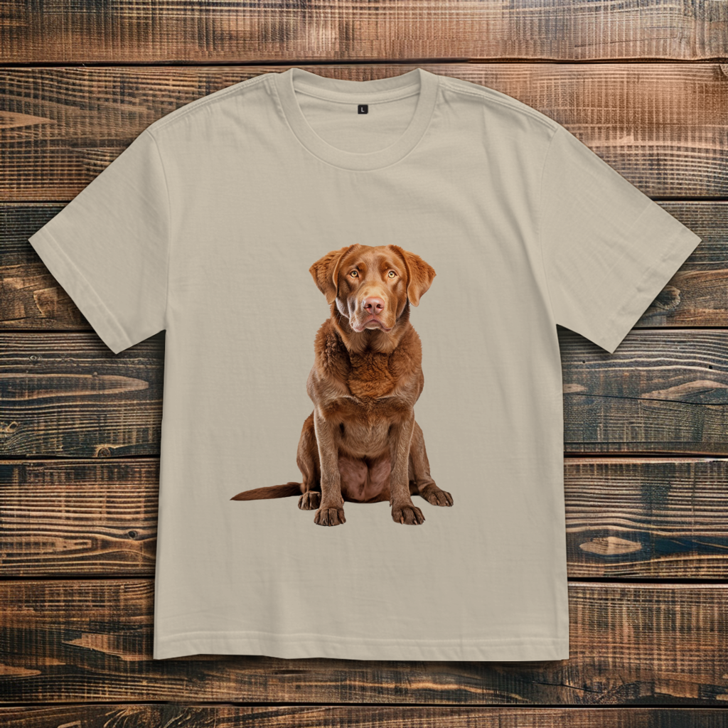 Oversize T-Shirt mit Motiv: Chesapeake-Bay-Retriever