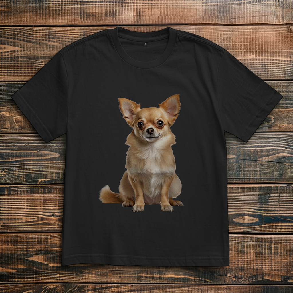 Oversize T-Shirt mit Motiv: Chihuahua