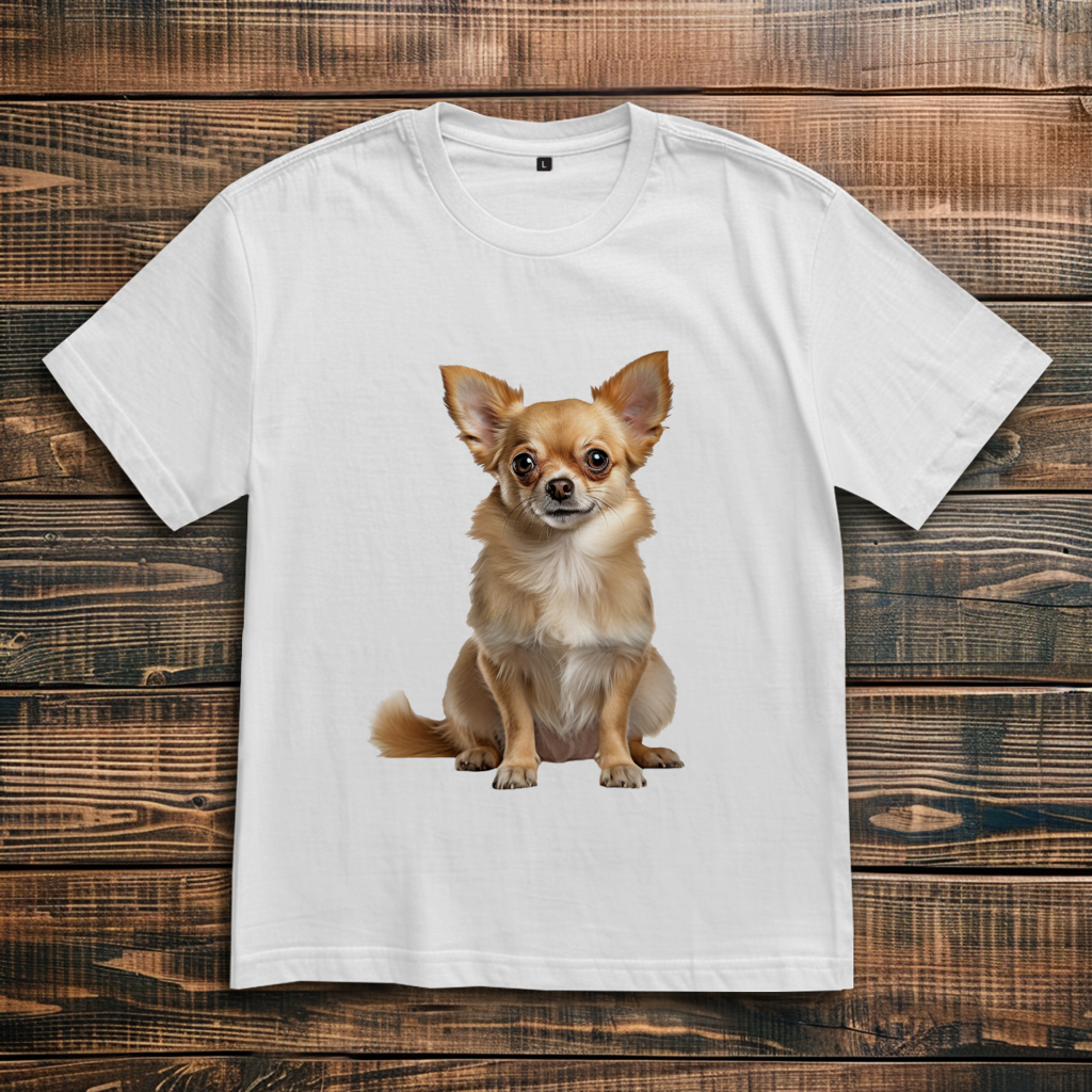 Oversize T-Shirt mit Motiv: Chihuahua