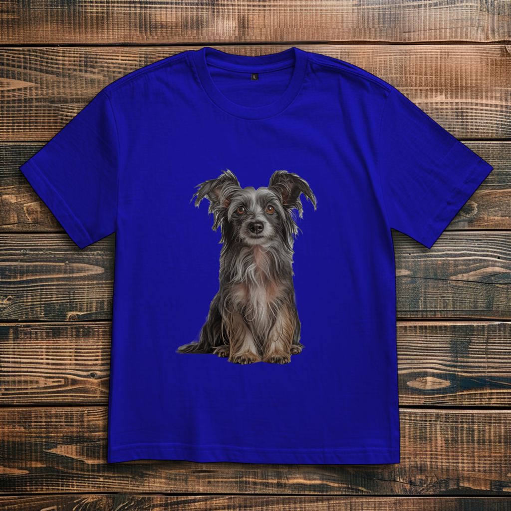Oversize T-Shirt mit Motiv: Chinese-Crested
