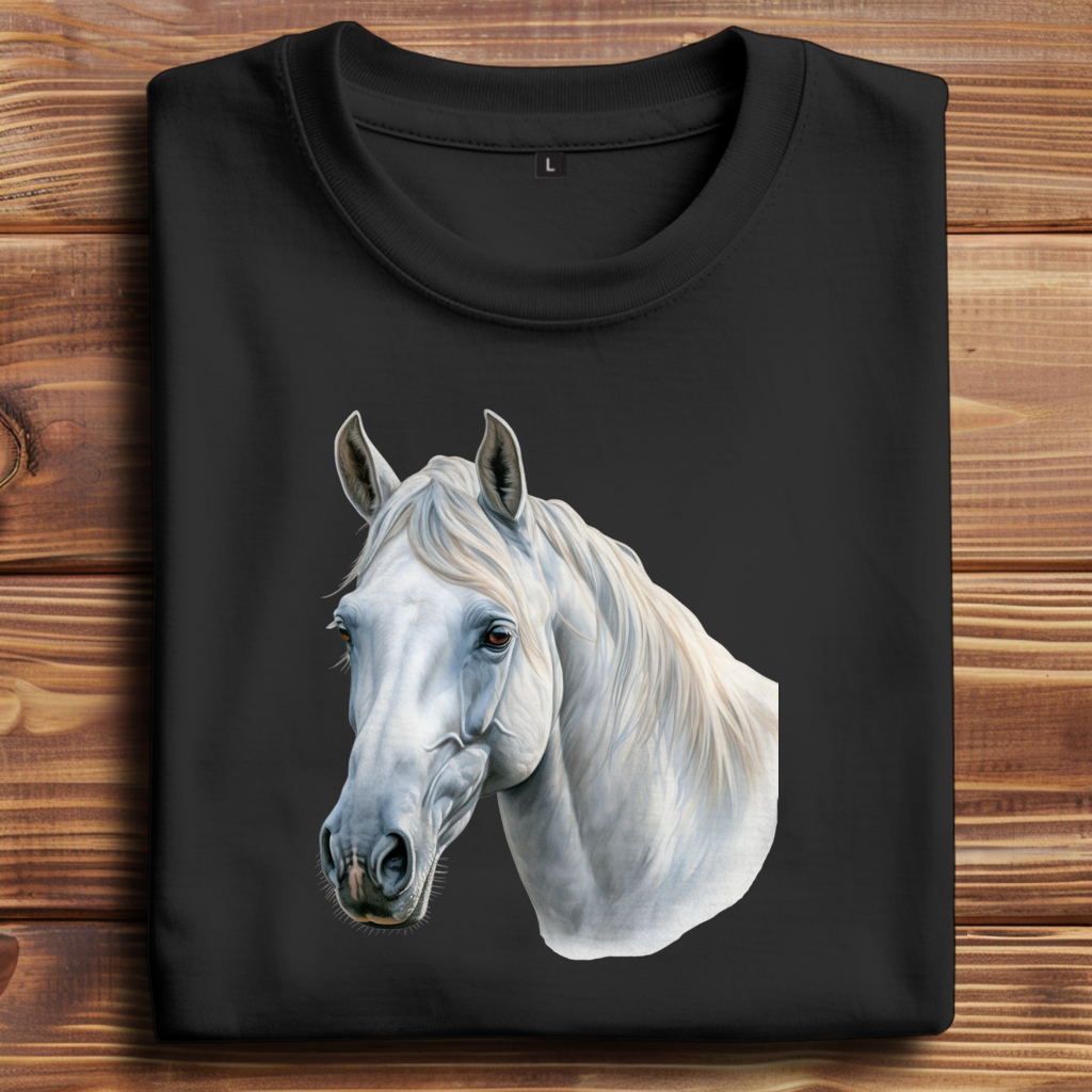 Oversize T-Shirt mit Motiv: Pferd-18