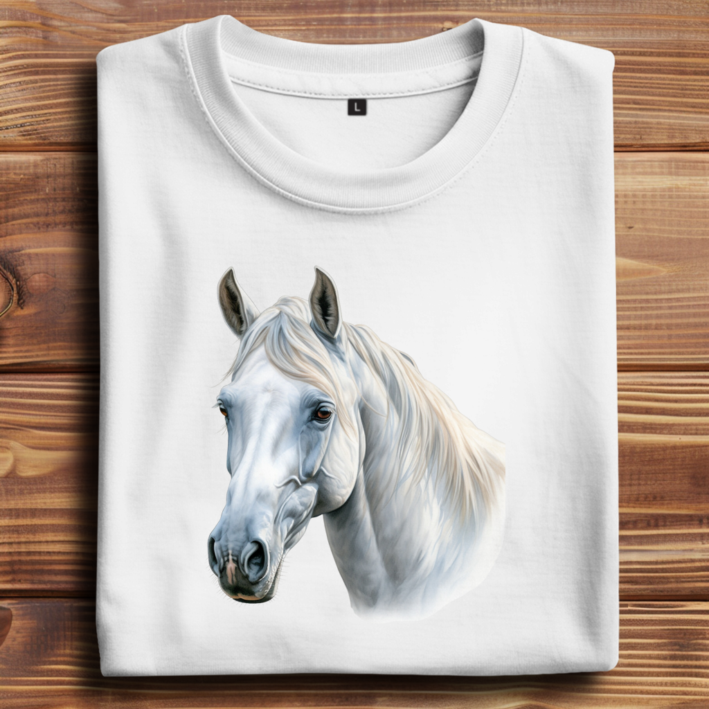 Oversize T-Shirt mit Motiv: Pferd-18