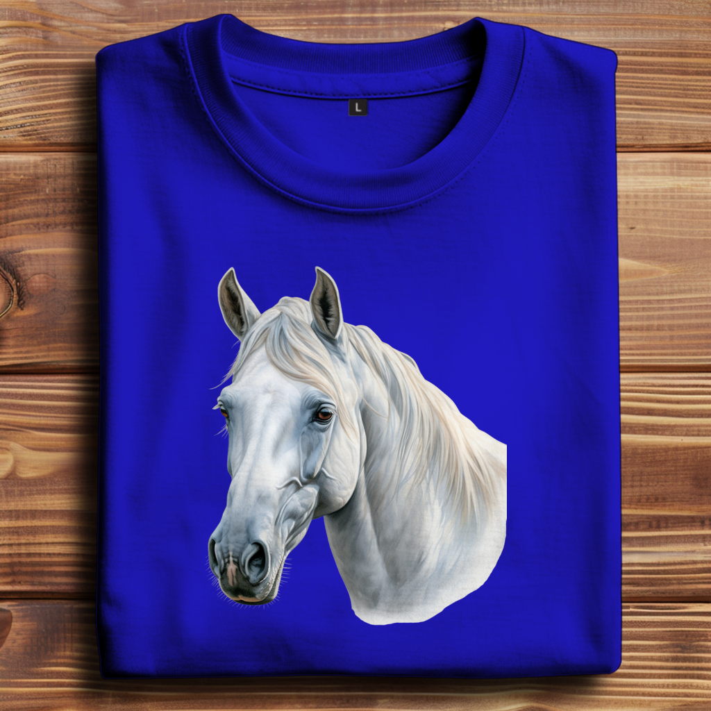Oversize T-Shirt mit Motiv: Pferd-18
