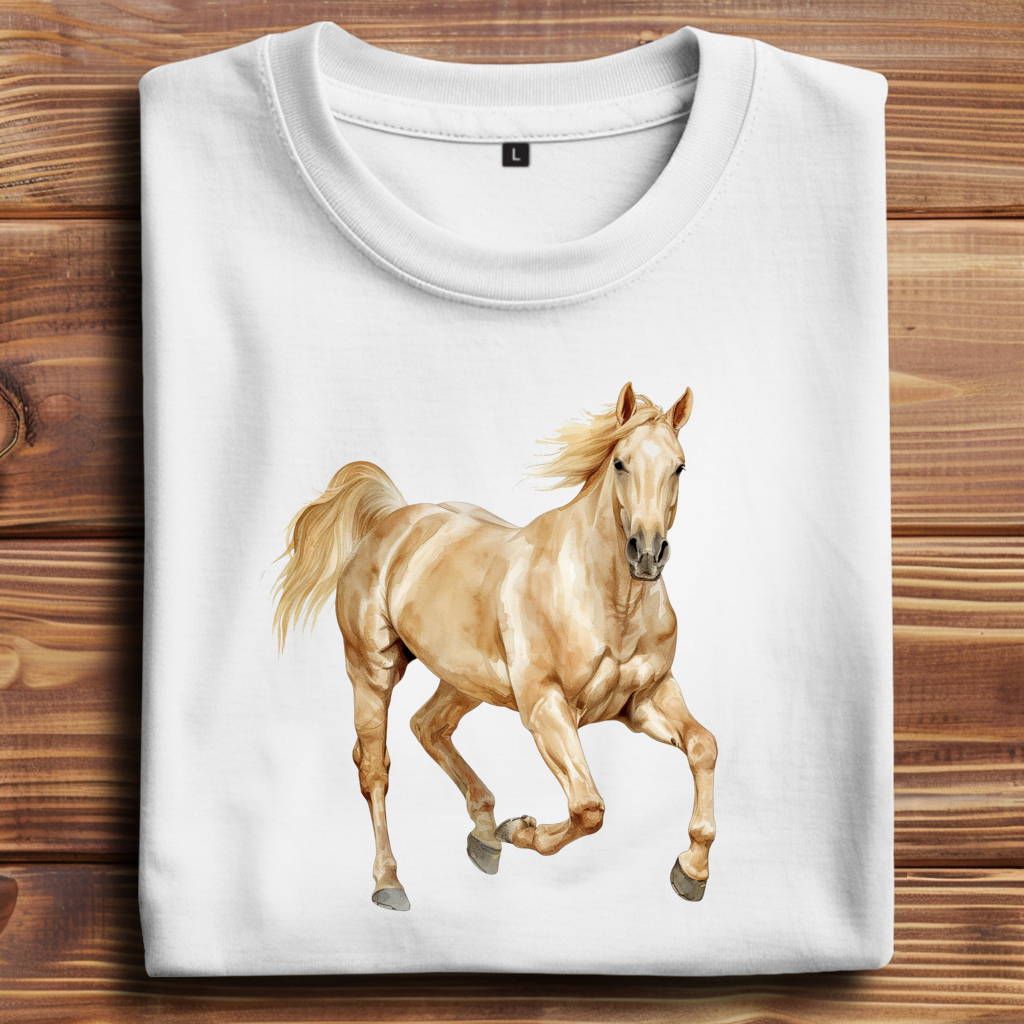 Oversize T-Shirt mit Motiv: Pferd-19