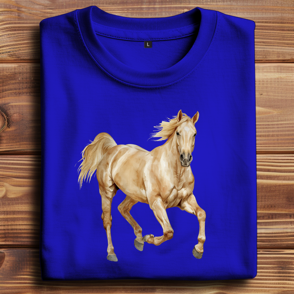 Oversize T-Shirt mit Motiv: Pferd-19