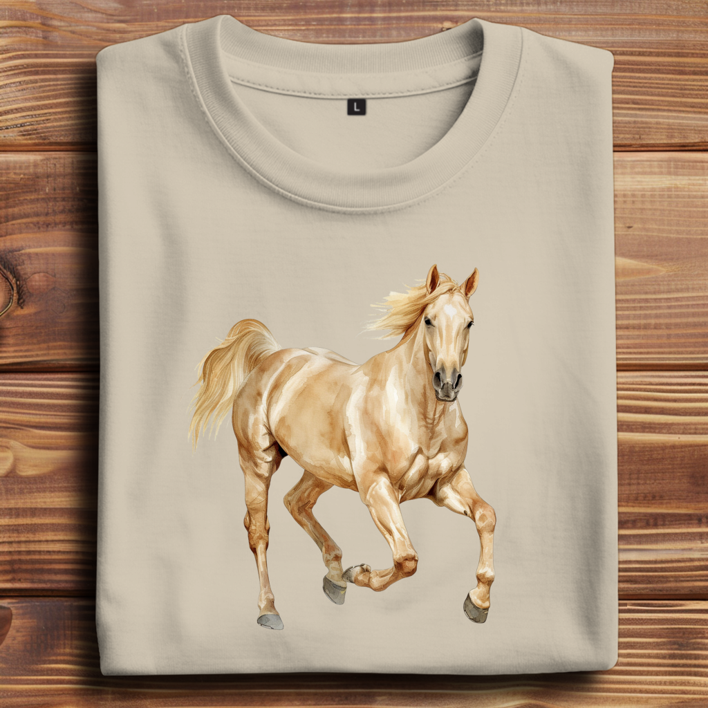 Oversize T-Shirt mit Motiv: Pferd-19