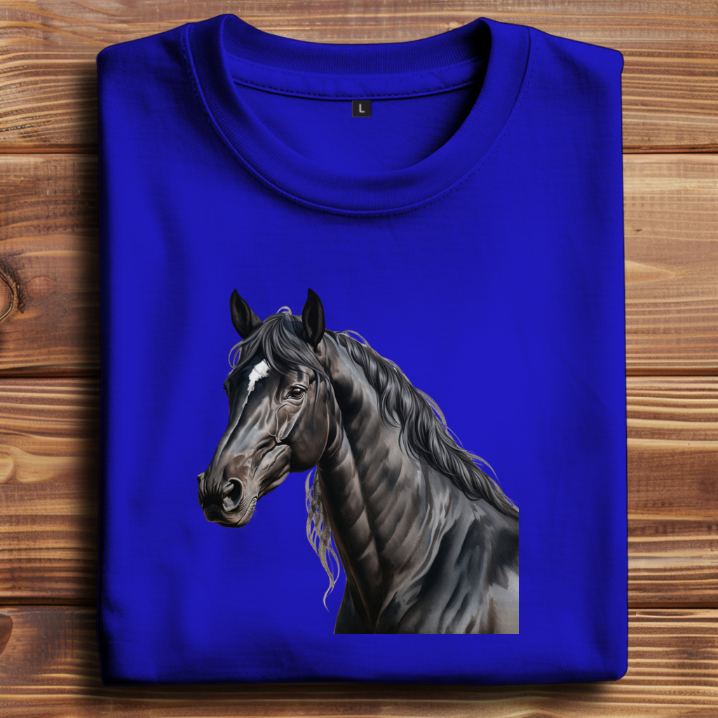 Oversize T-Shirt mit Motiv: Pferd-20