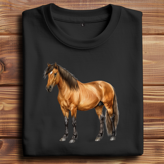 Oversize T-Shirt mit Motiv: Pferd-21