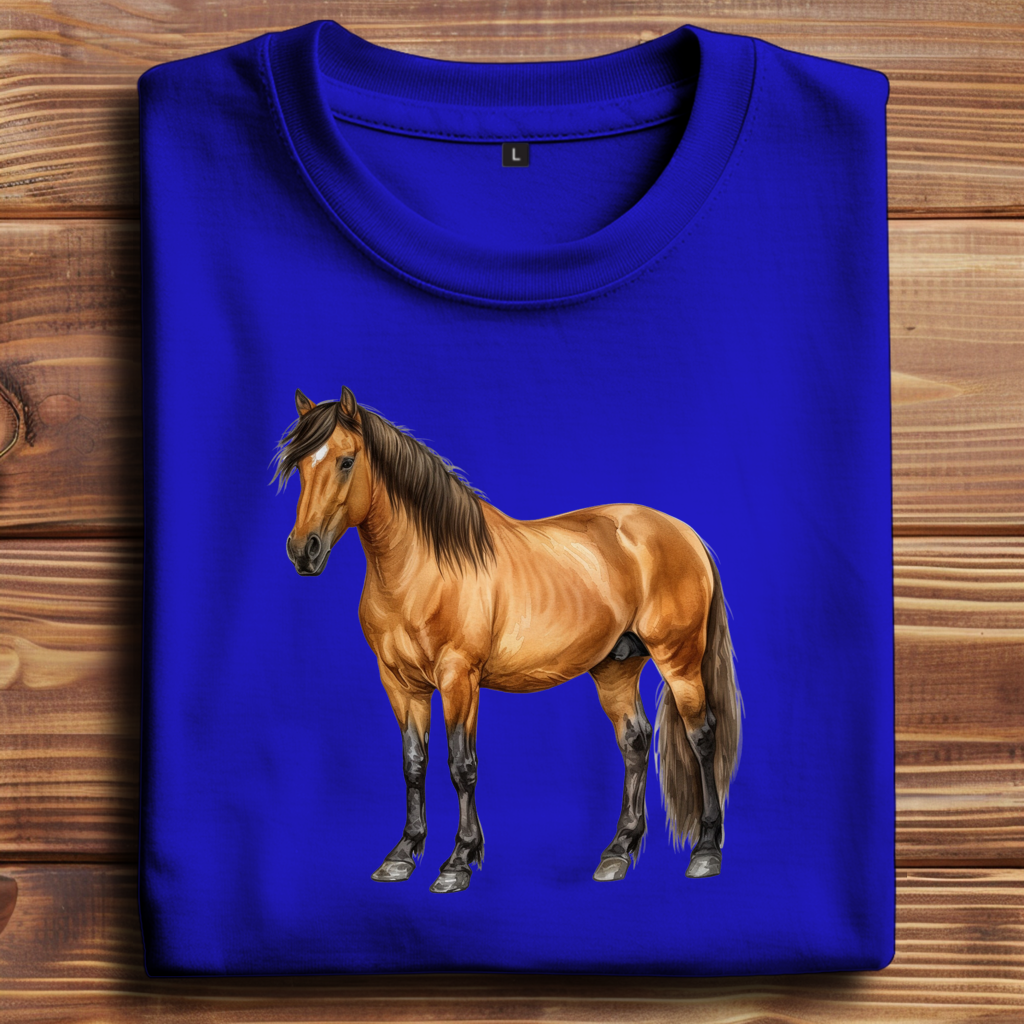 Oversize T-Shirt mit Motiv: Pferd-21