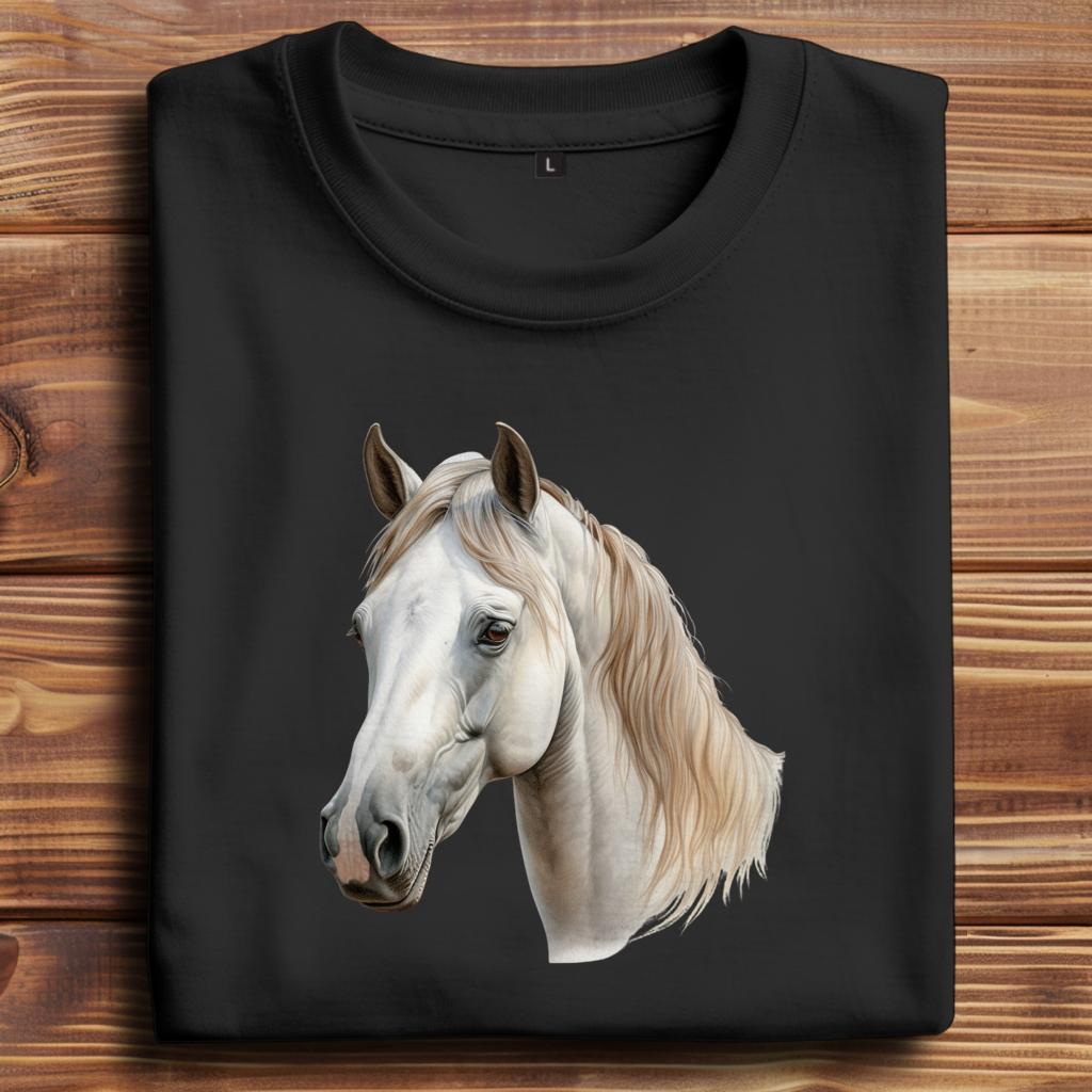 Oversize T-Shirt mit Motiv: Pferd-22