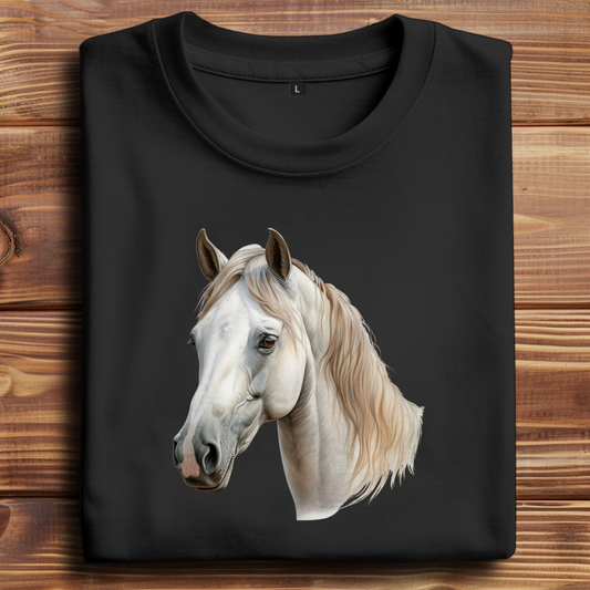 Oversize T-Shirt mit Motiv: Pferd-22