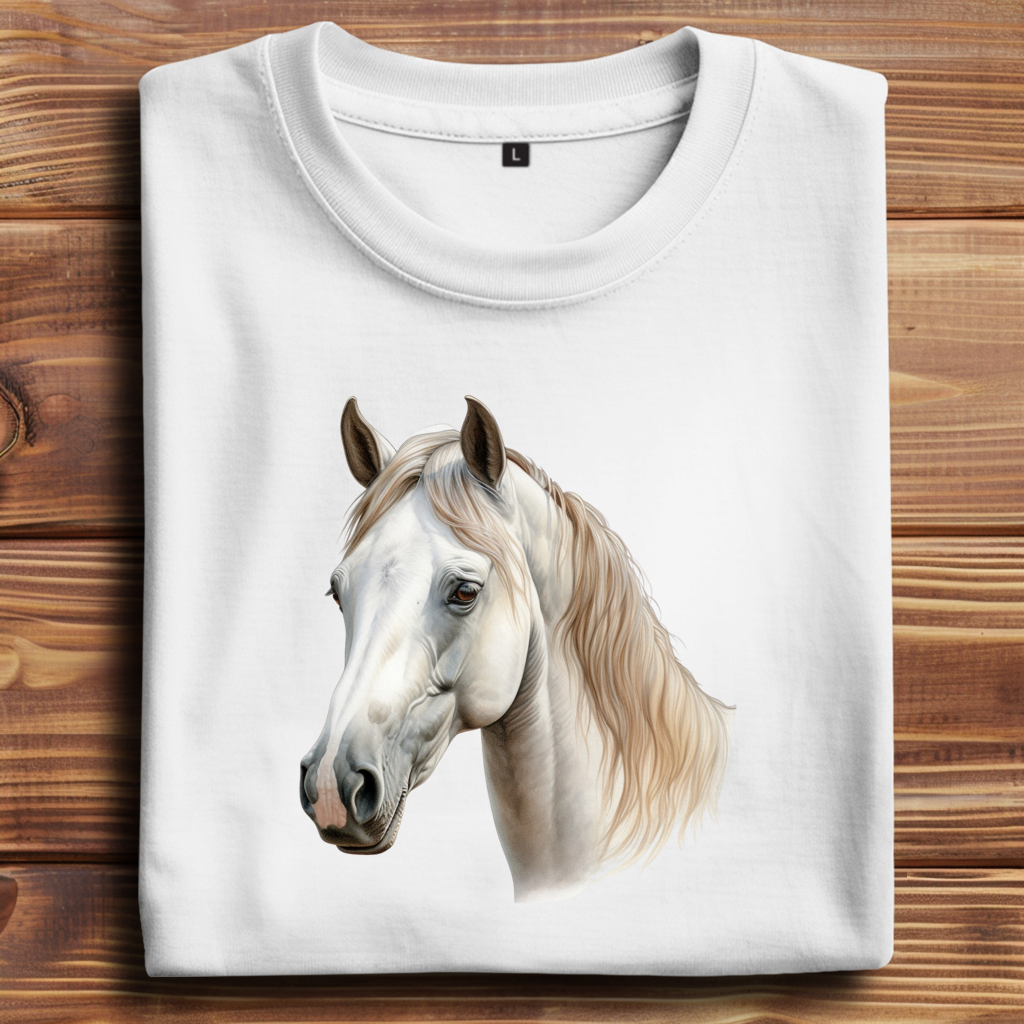 Oversize T-Shirt mit Motiv: Pferd-22