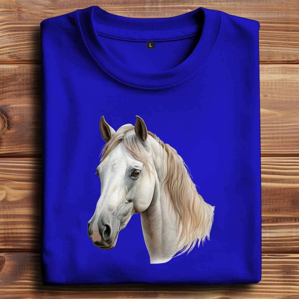 Oversize T-Shirt mit Motiv: Pferd-22