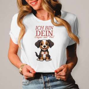 „Engel mit Fell“ – Hunde-Motivshirt für Tierliebhaber