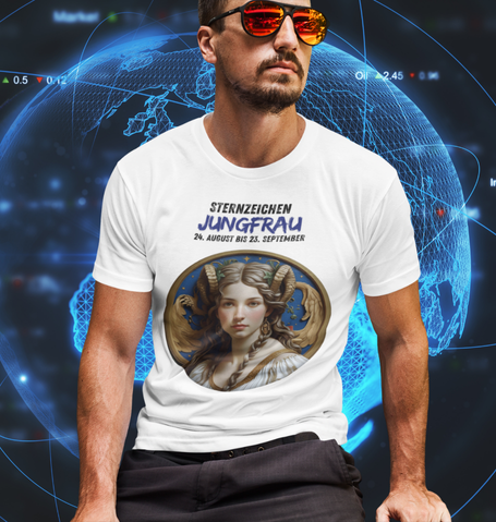 T-Shirt mit Sternzeichen Jungfrau
