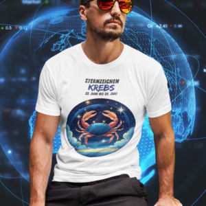 T-Shirt mit Sternzeichen Krebs