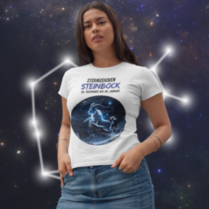 T-Shirt mit Sternzeichen Steinbock