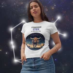 T-Shirt mit Sternzeichen Stier