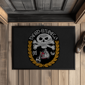 Fußmatte „Dead Angels MC Saarbrücken“ – Statement schon an der Tür