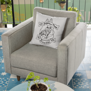 Kissen „MC Eiswölfe Merzig – Support“ – Stolz fürs Zuhause