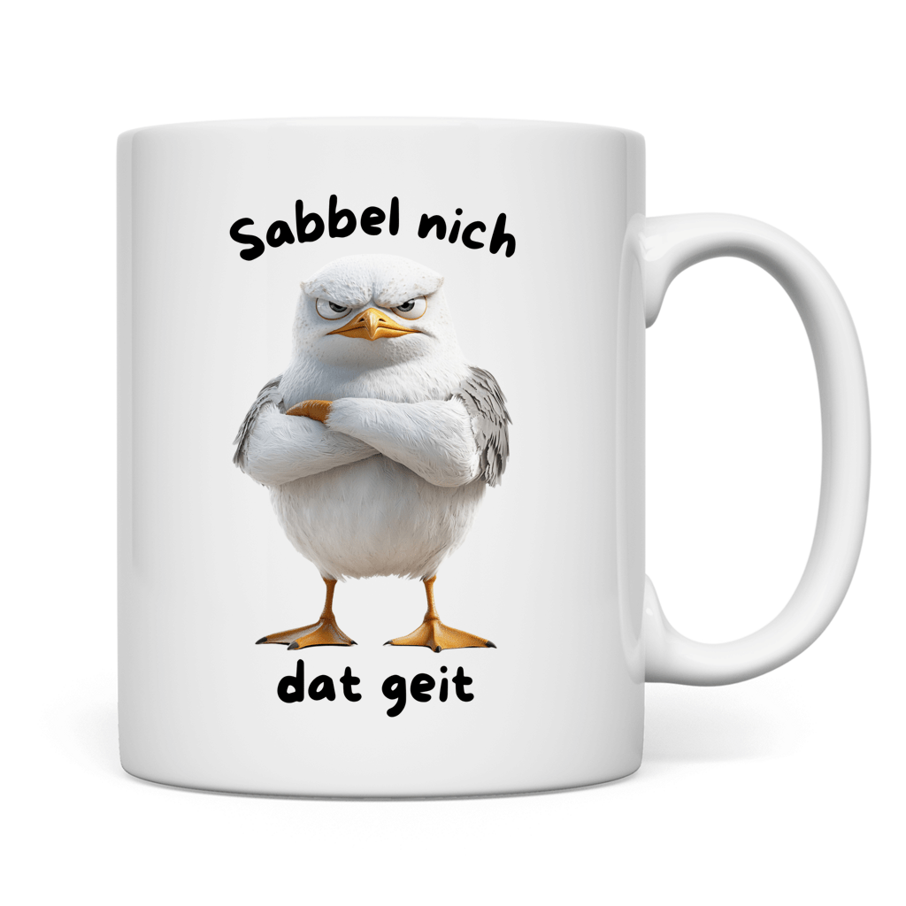 Tasse Möve mit Motiv: dat geit – Bild 2