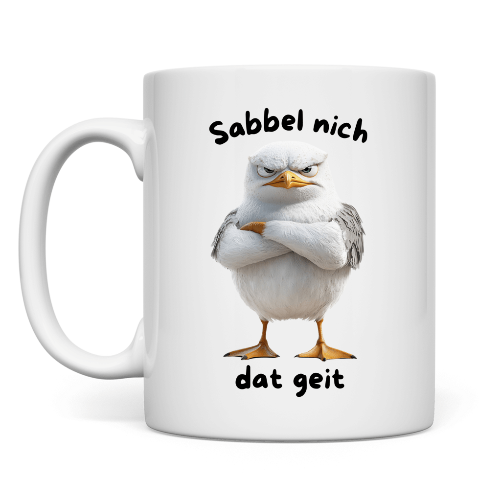 Tasse Möve mit Motiv: dat geit