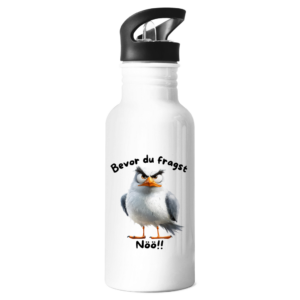 Edelstahl-Trinkflasche Möve mit Motiv: Nöö
