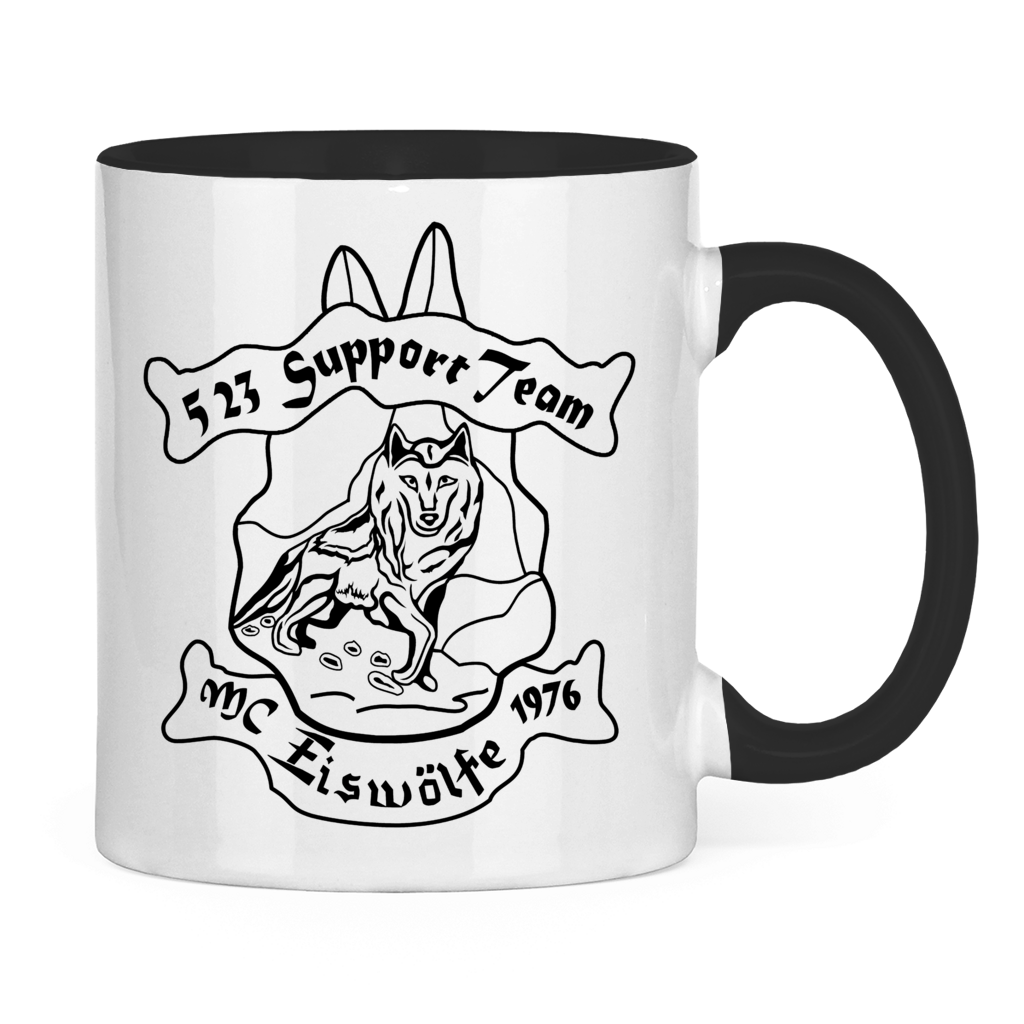 Tasse zweifarbig MC Eiswölfe mit Motiv: Support 523 – Bild 2