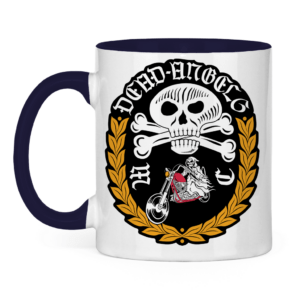 Tasse zweifarbig MC mit Motiv: Dead Angels