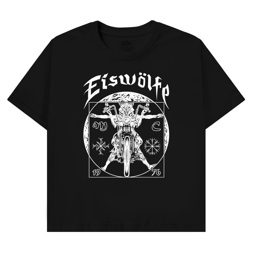 T-Shirt mit Motiv: MC Eiswölfe - Vitruvian