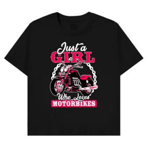T-Shirt mit Biker Motiv :Just a Girl